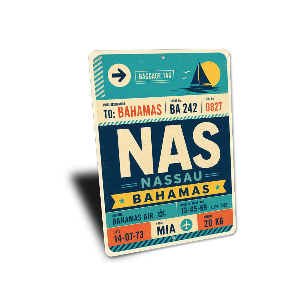 Nassau Bahamas Air Sign