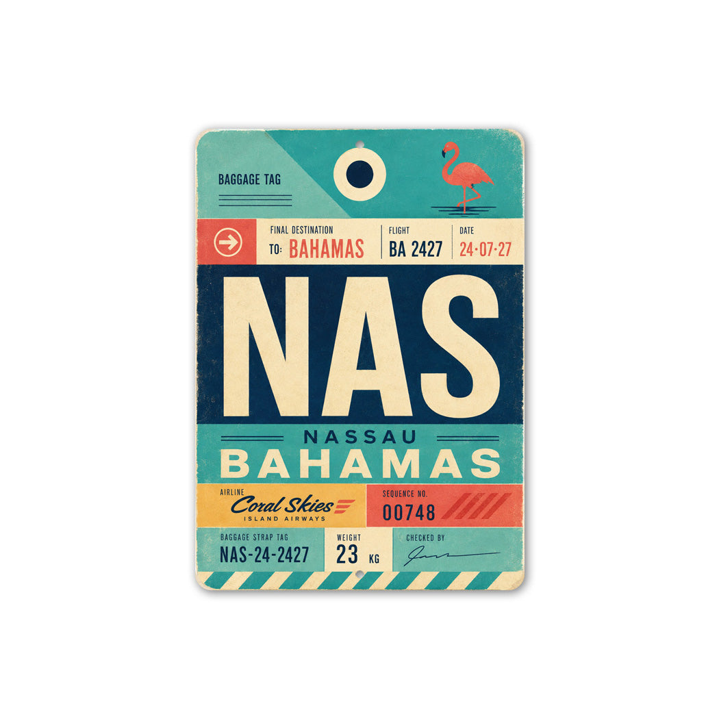 Nassau Coral Skies Sign