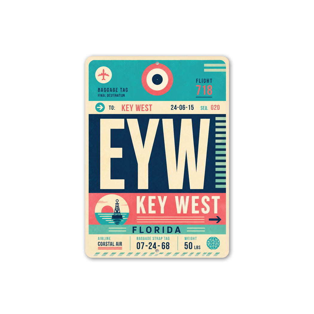 Destination Key West Coastal Air Sign
