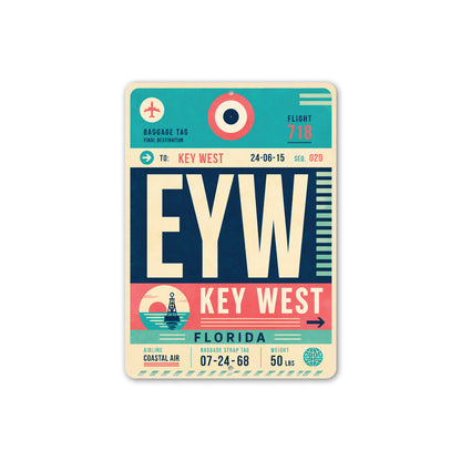 Destination Key West Coastal Air Sign