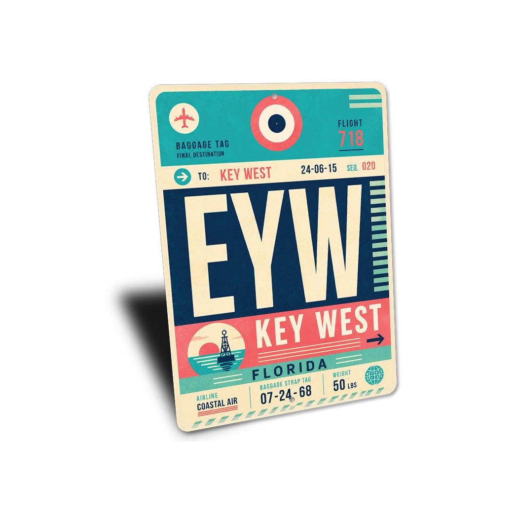 Destination Key West Coastal Air Sign