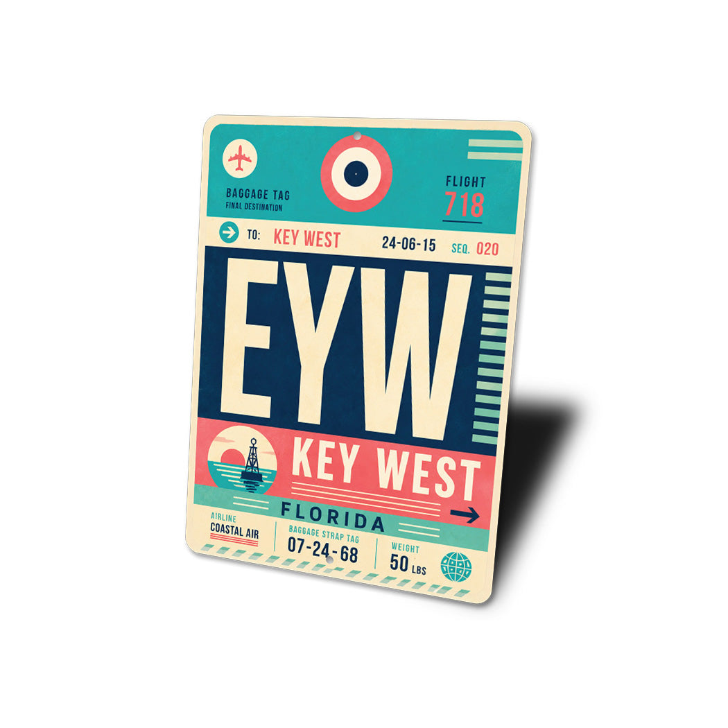 Destination Key West Coastal Air Sign