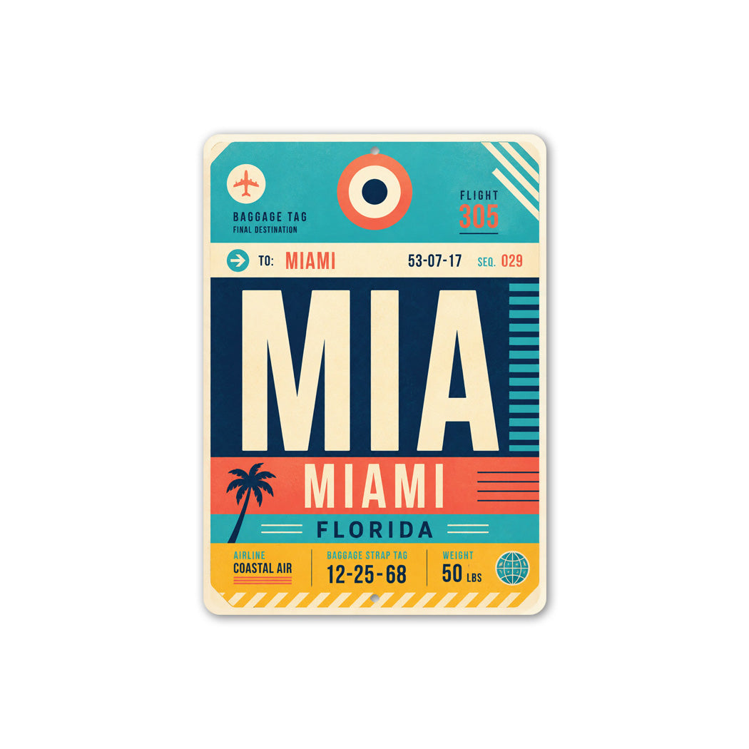 Miami Flight Sign