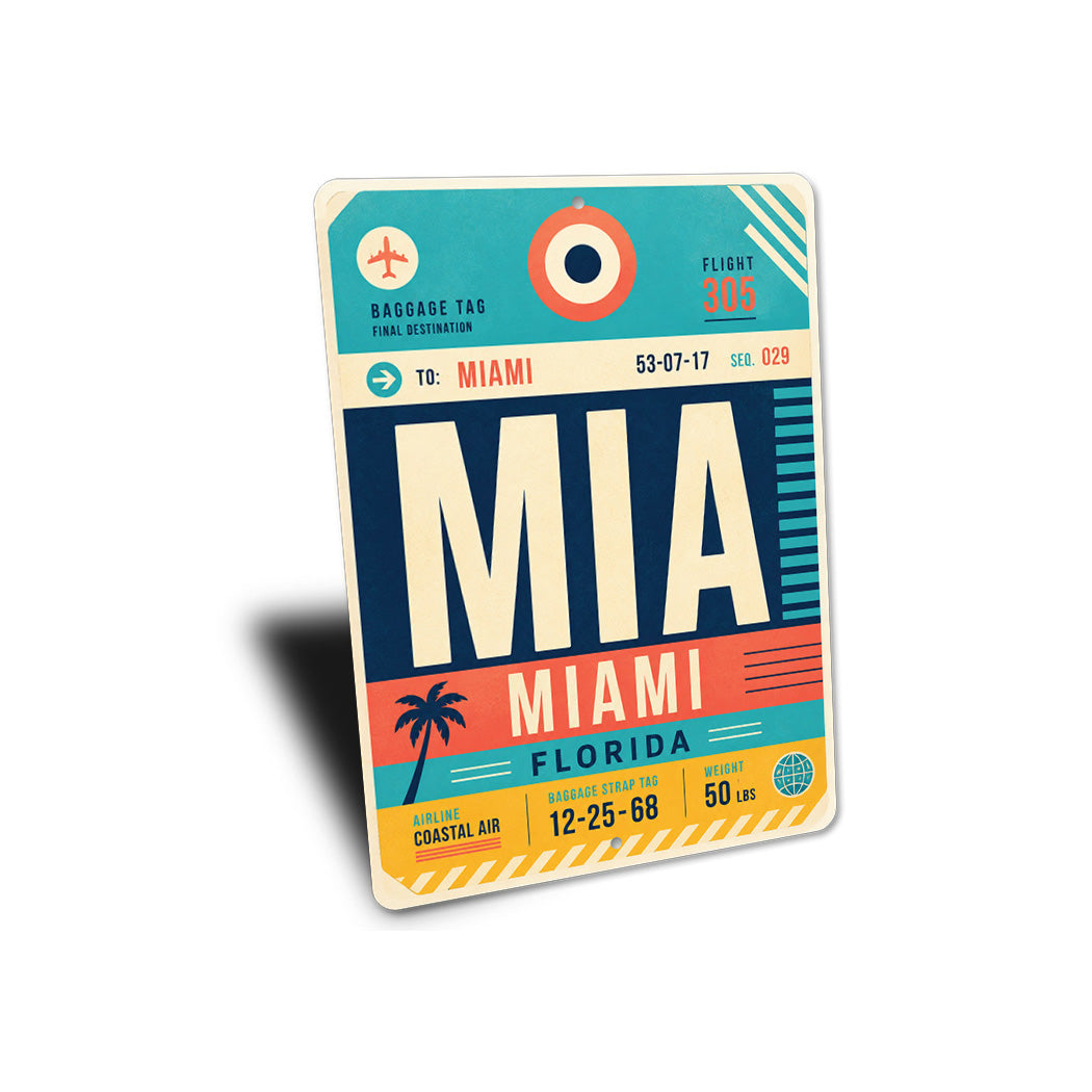 Miami Flight Sign