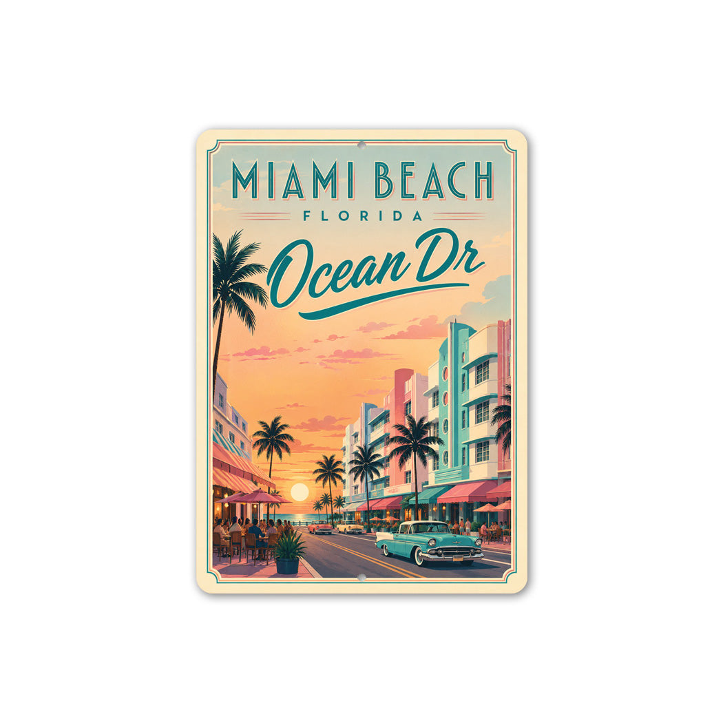 Ocean Drive Miami Sign