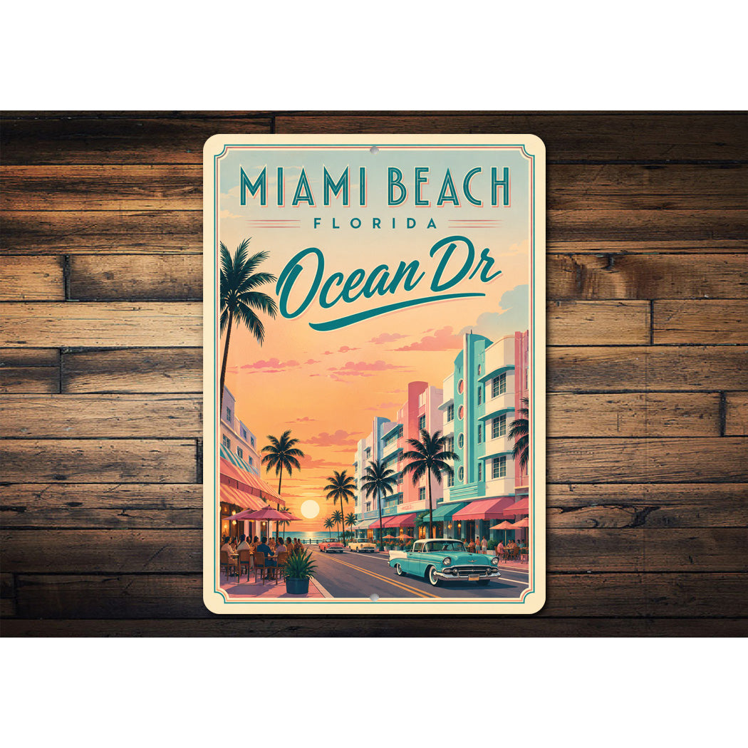 Ocean Drive Miami Sign