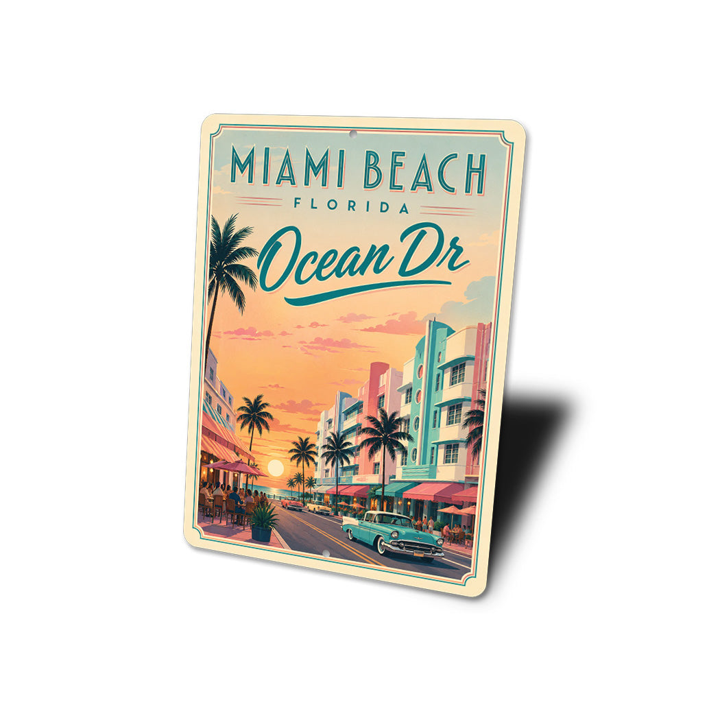 Ocean Drive Miami Sign