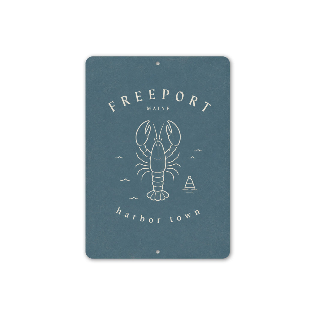Freeport Harbor Town Lobster Sign