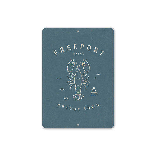 Freeport Harbor Town Lobster Sign