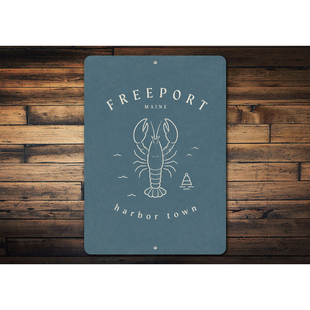 Freeport Harbor Town Lobster Sign