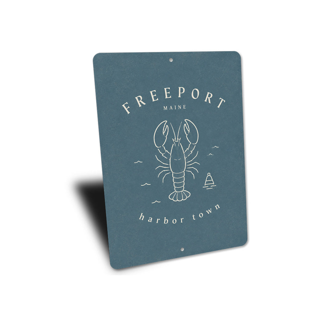 Freeport Harbor Town Lobster Sign