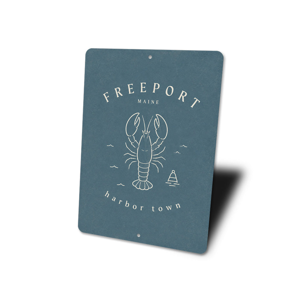 Freeport Harbor Town Lobster Sign