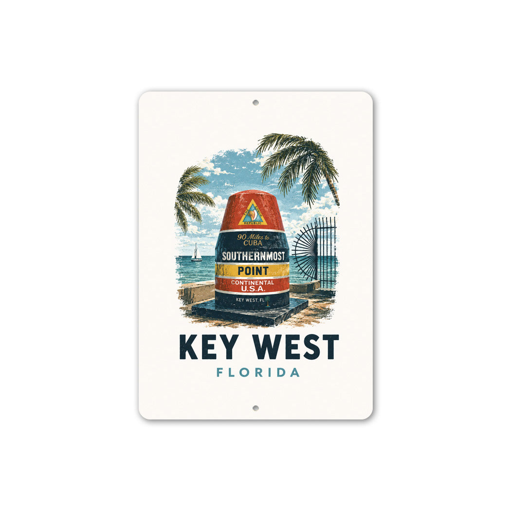 Key West Saiboat Buoy Sign