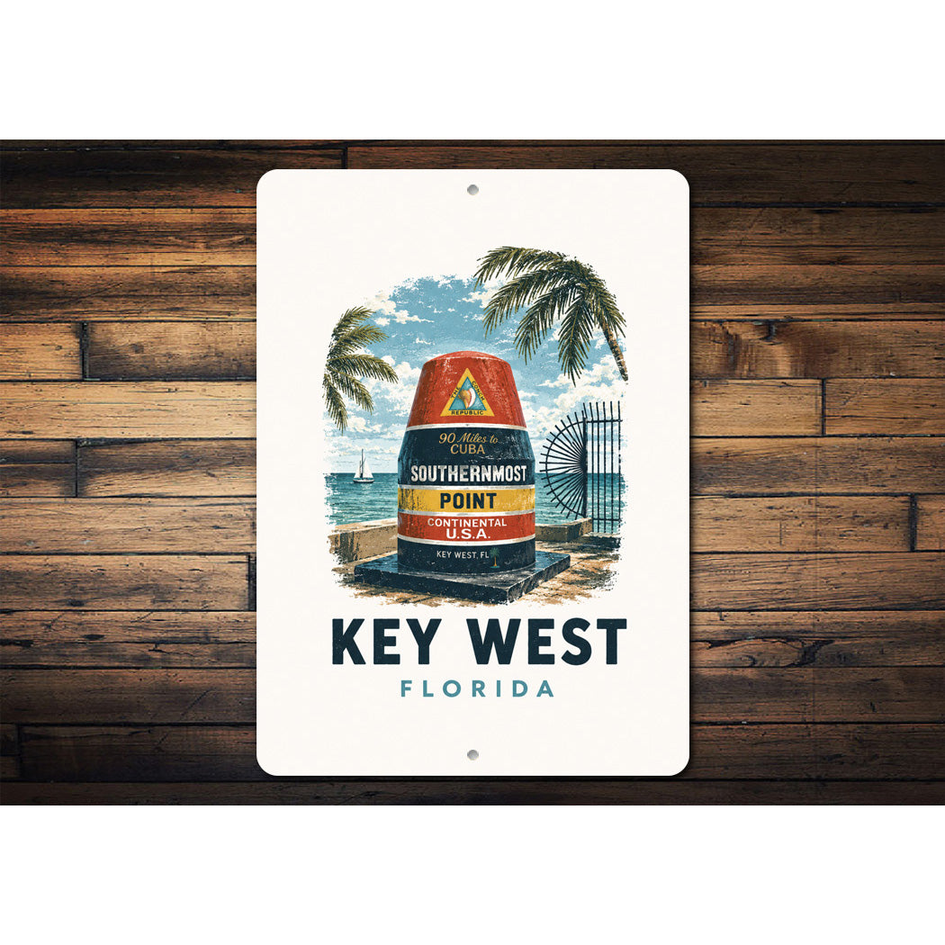 Key West Saiboat Buoy Sign