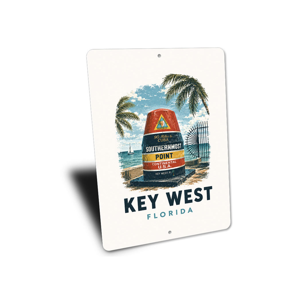 Key West Saiboat Buoy Sign