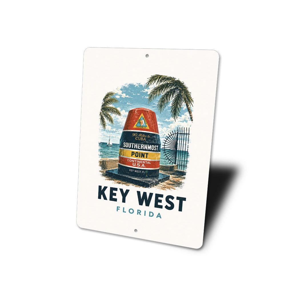 Key West Saiboat Buoy Sign