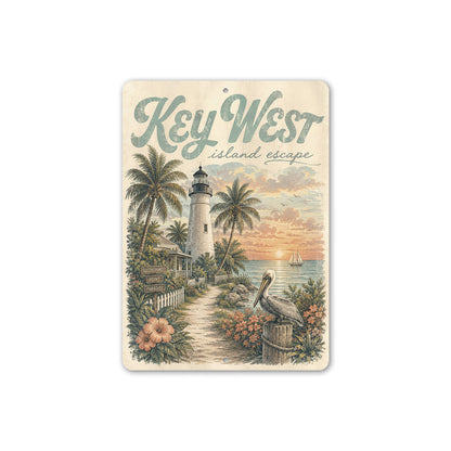 Key West Island Escape Sign