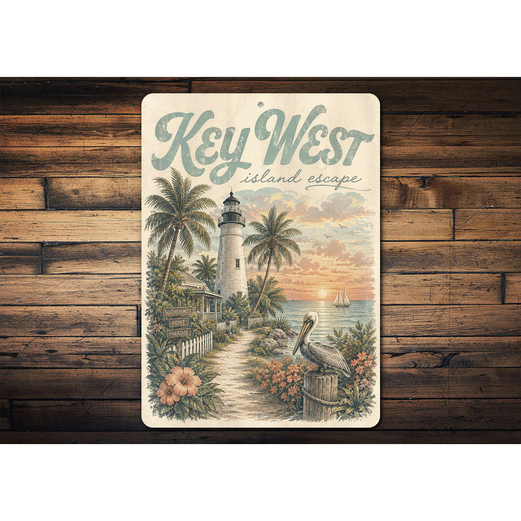 Key West Island Escape Sign