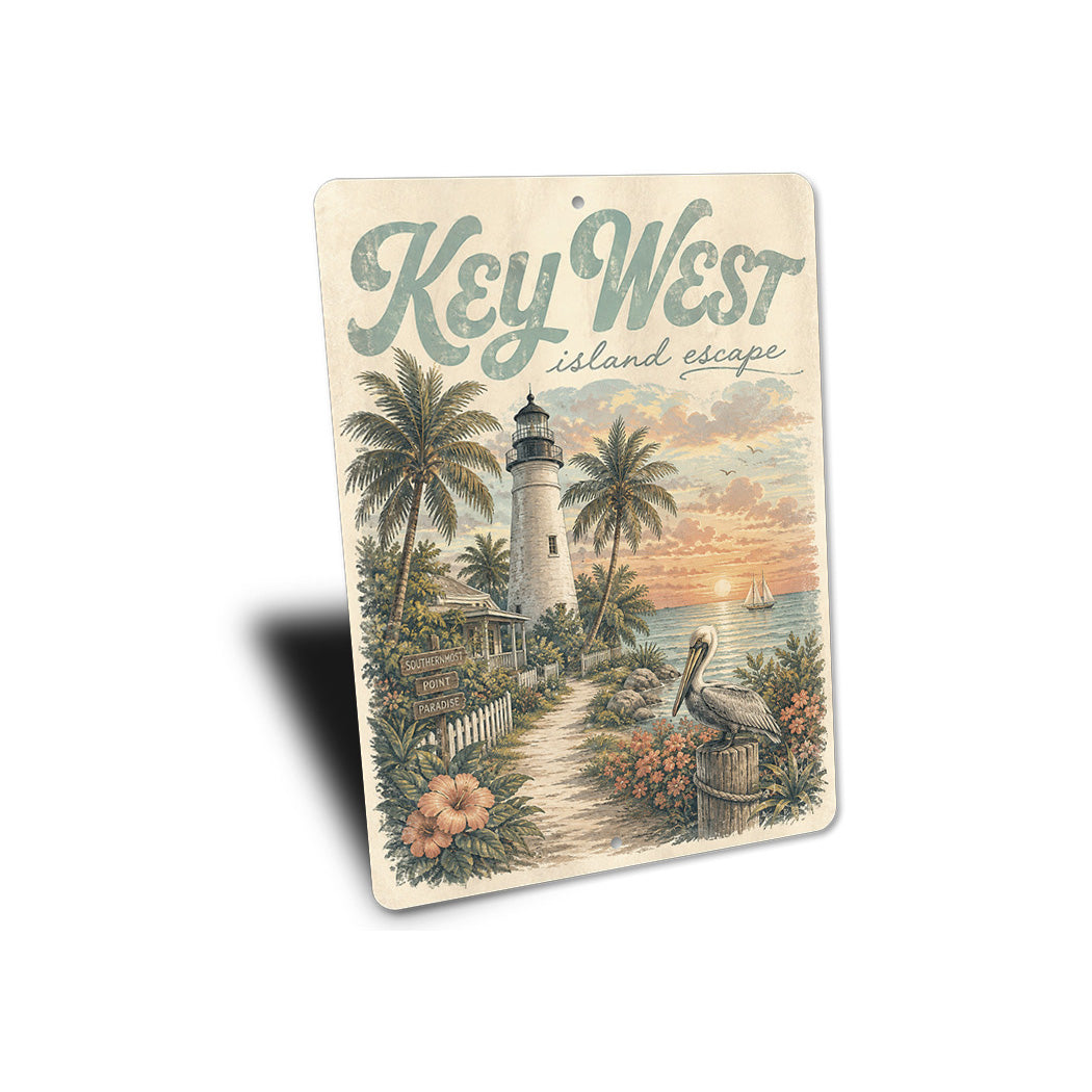 Key West Island Escape Sign