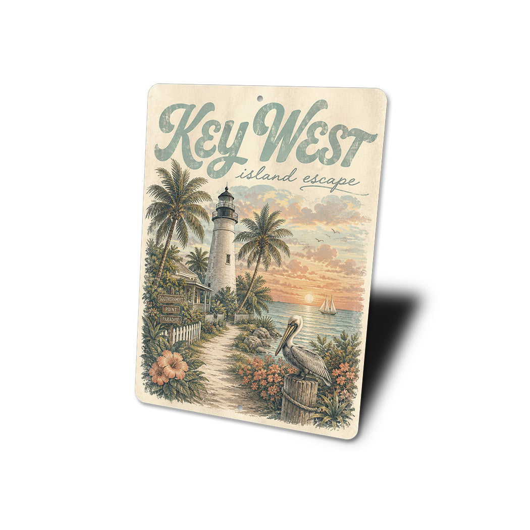 Key West Island Escape Sign