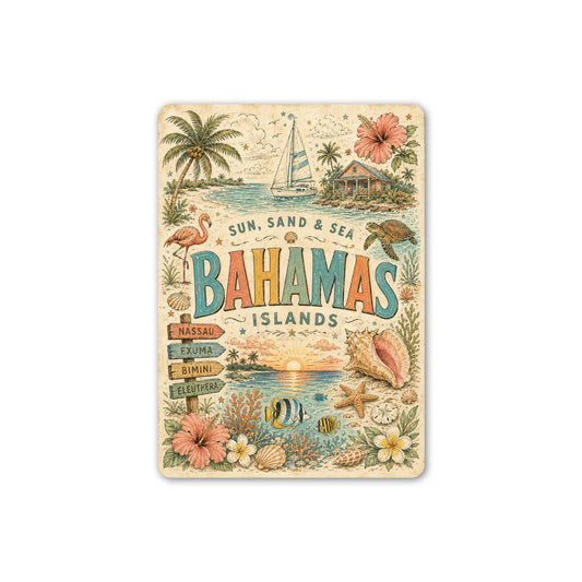 Sun Sand and Sea Bahamas Sign