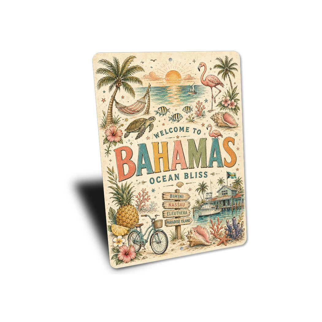 Welcome to Bahamas Ocean Bliss Sign