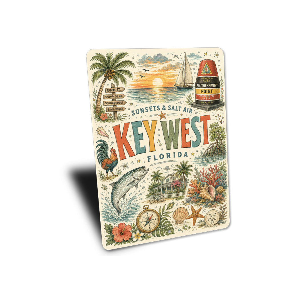 Sunsets and Salt Air Key West Sign