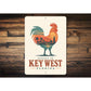 Sunset in Key West Rooster Sign