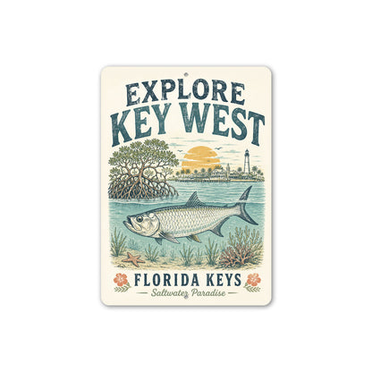 Explore Florida Keys Saltwater Paradise Sign