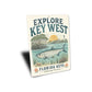 Explore Florida Keys Saltwater Paradise Sign