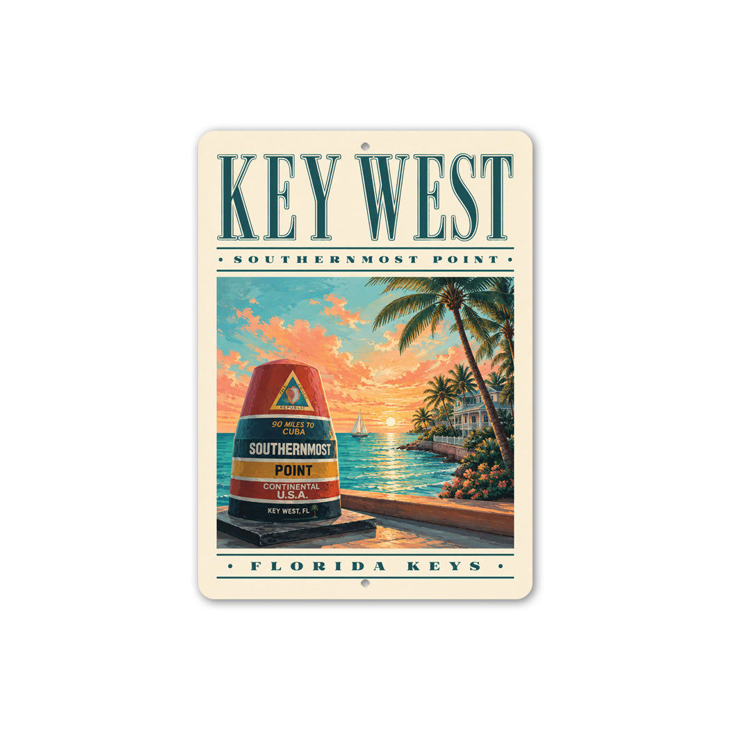 Southernmost Point Buoy Key West Sign
