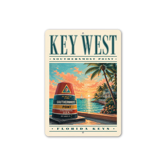 Southernmost Point Buoy Key West Sign