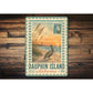 Dauphin Island Pelican Stamp Sign