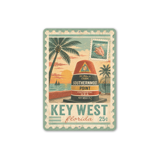 Key West Conch Republic Stamp Sign