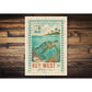 Key West Turtle Stamp Sign