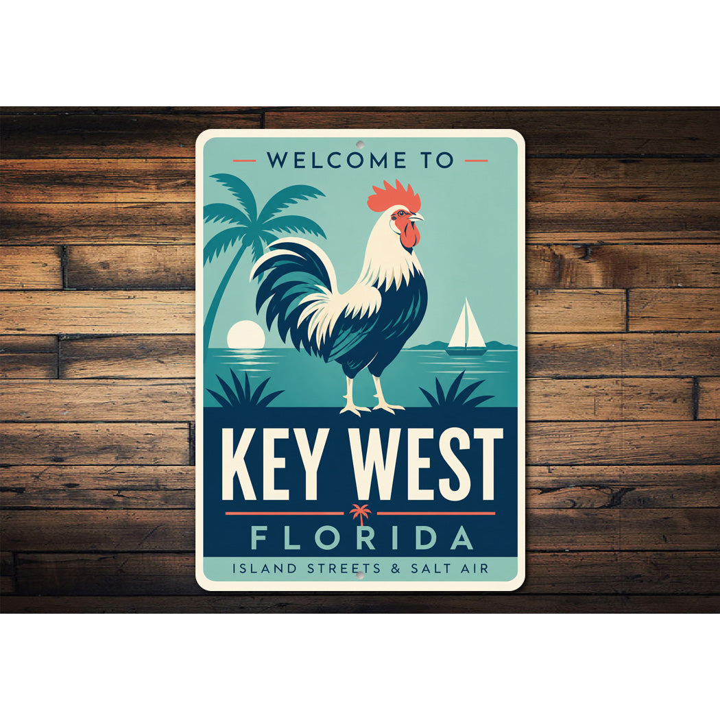 Salt Air Sailboat Key West Sign