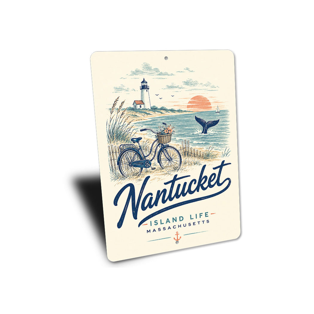 Nantucket Island Life Bicycle Sign