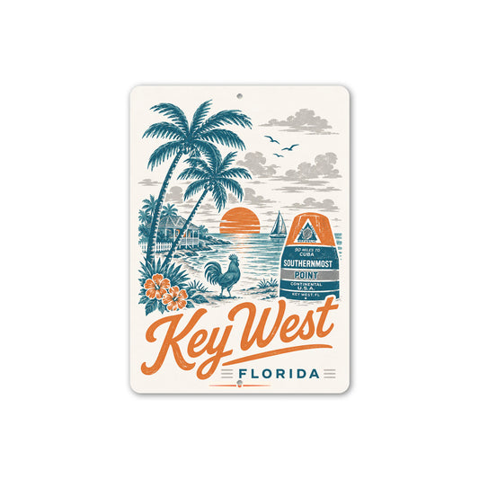 Key West Buoy Sunset Sign