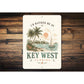 Rather be in Key West Sailboat Sign
