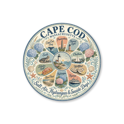 All the Best from Cape Cod Round Sign