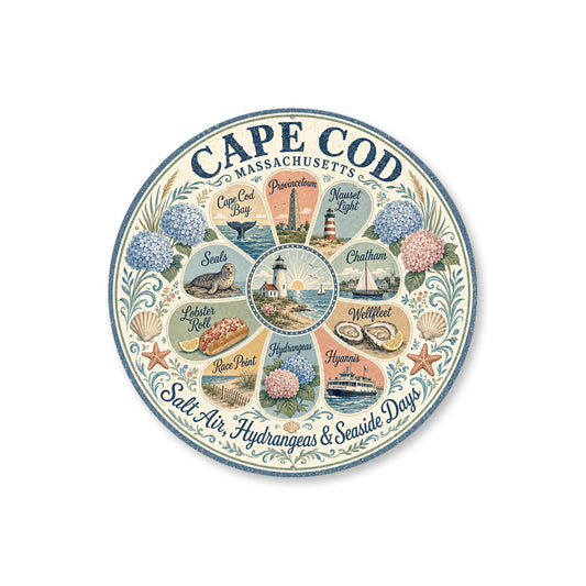All the Best from Cape Cod Round Sign
