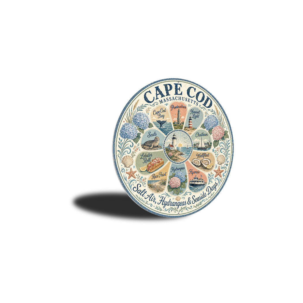 All the Best from Cape Cod Round Sign