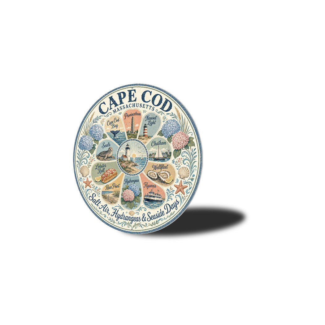All the Best from Cape Cod Round Sign