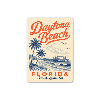 Daytona Beach Sunrise by the Sea Sign