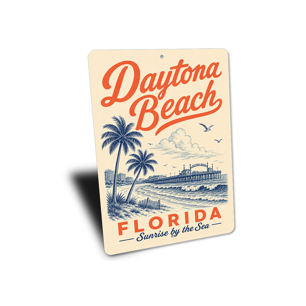 Daytona Beach Sunrise by the Sea Sign