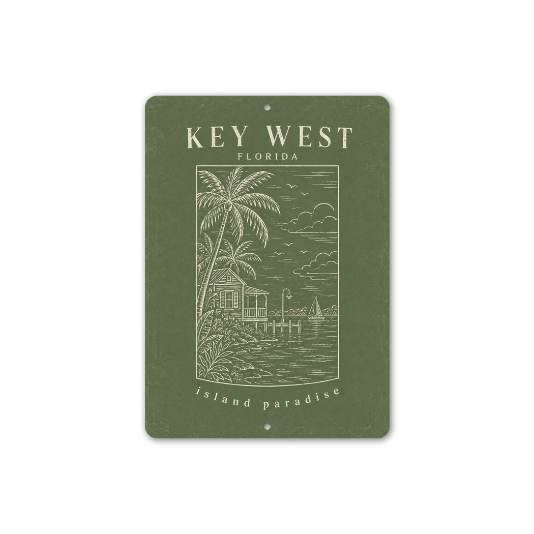 Key West Island Paradise Sign