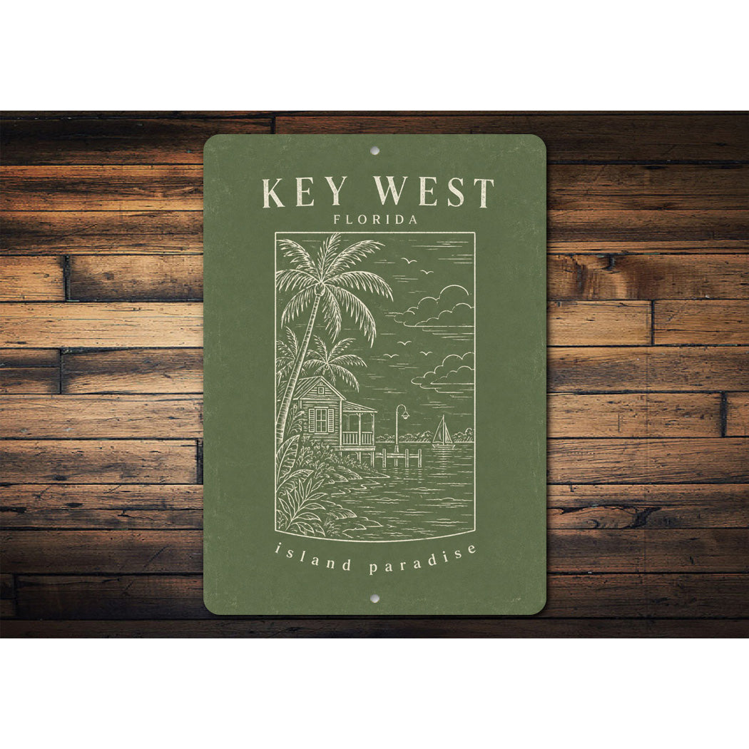 Key West Island Paradise Sign