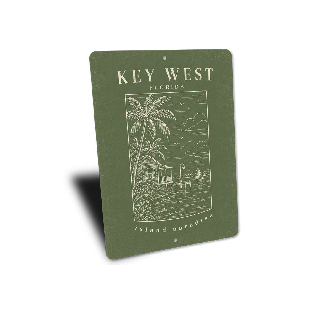 Key West Island Paradise Sign