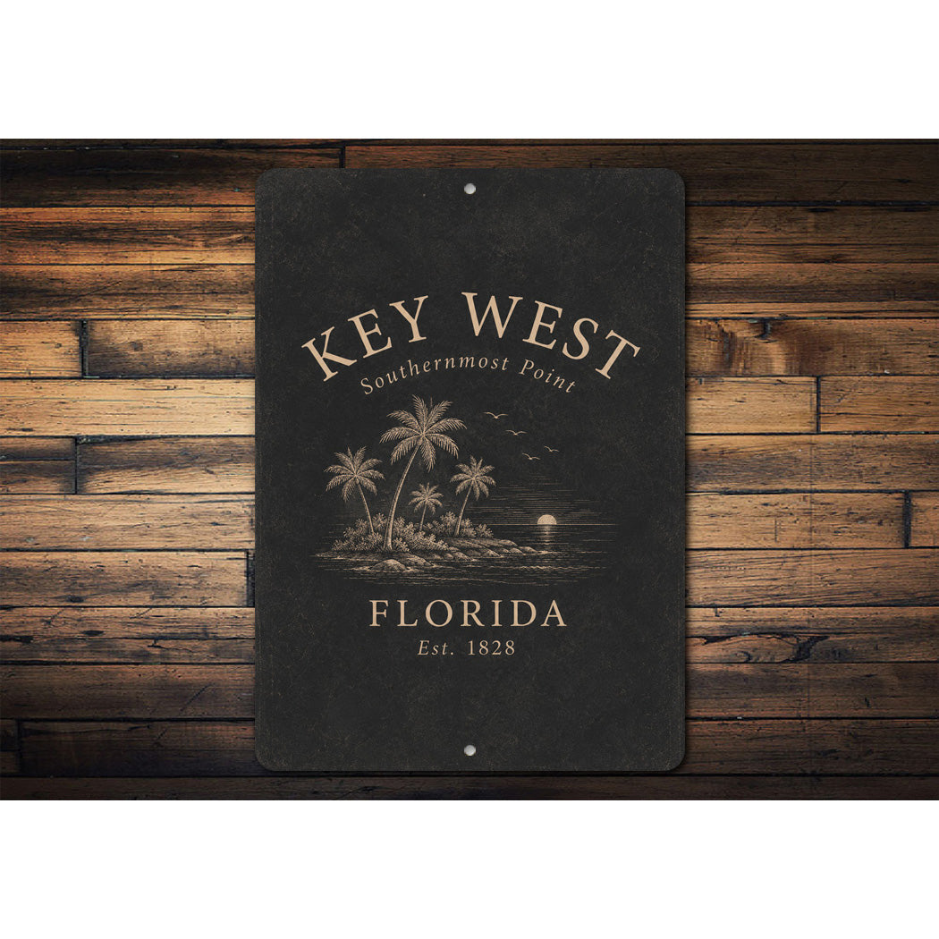 Key West Southernmost Point Vintage Sign