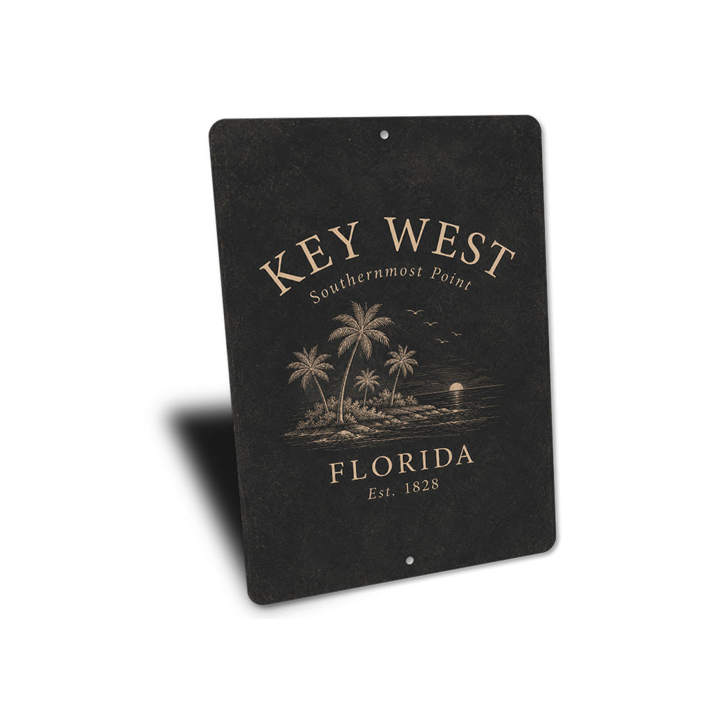 Key West Southernmost Point Vintage Sign